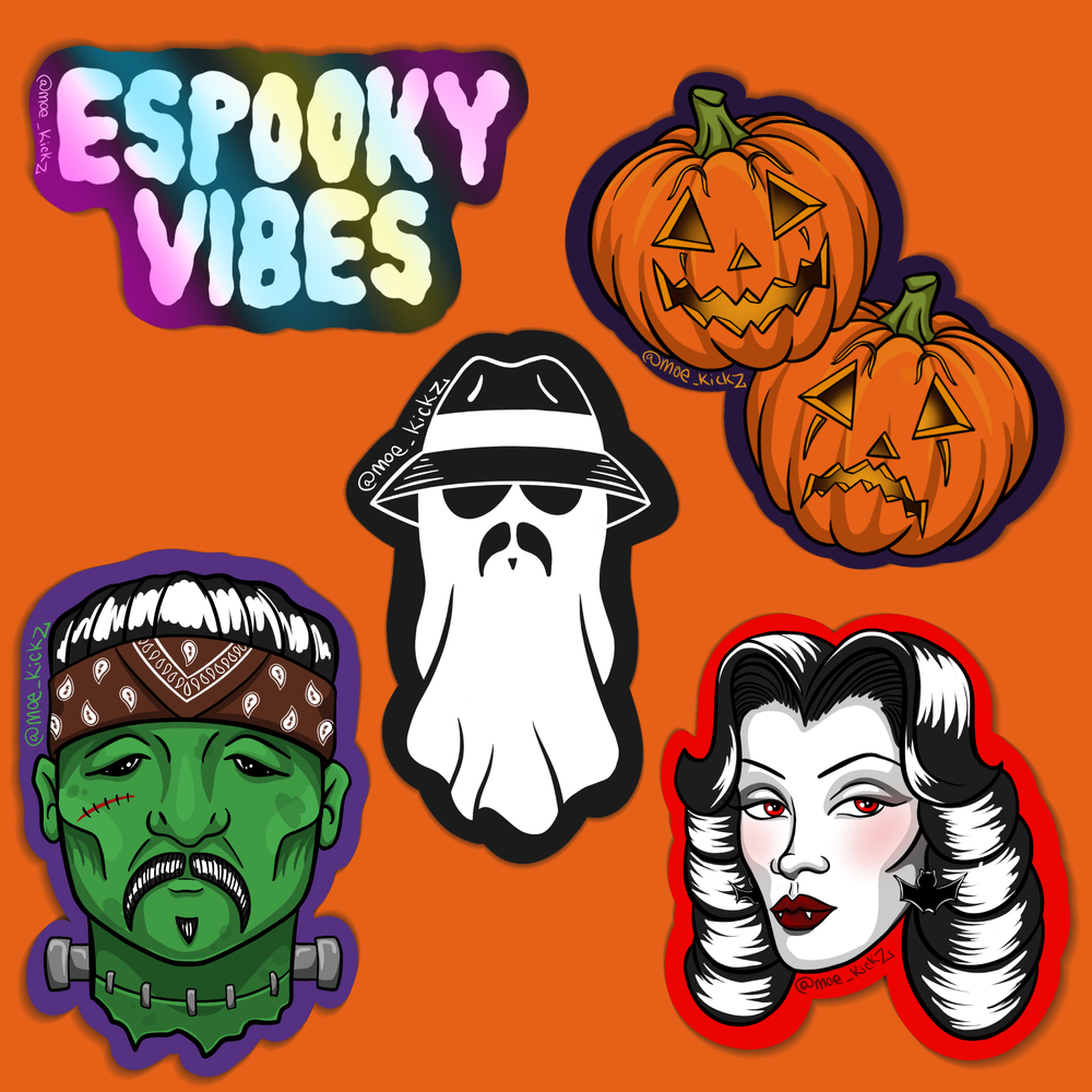 ESPOOKY VIBES STICKER PACK — Moe Kickz